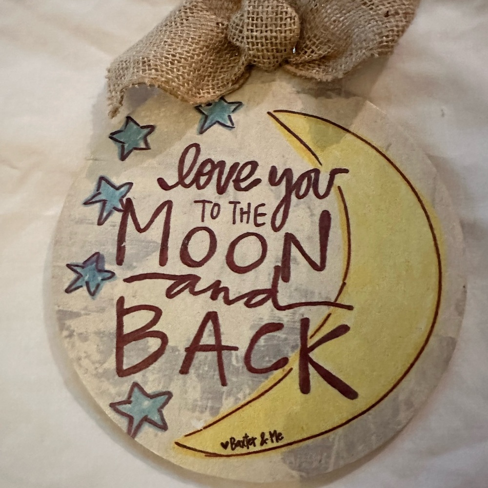 🌸 Free Add-On 🌸Love You to the Moon and Back Wall Art - Picture 2 of 3